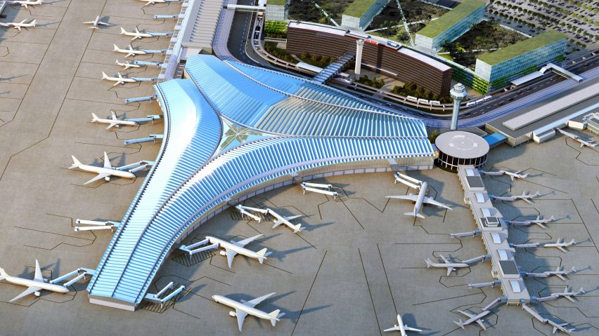 Studio Gang's Chicago O'Hare terminal proposal