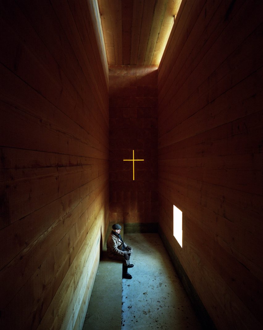 Wooden Chapel by John Pawson in Bavaria, Germany