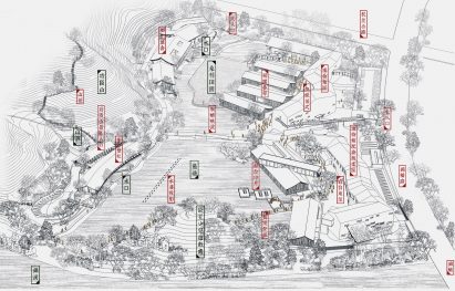 Drawing of Lin'an History Museum by Amateur Architecture Studio