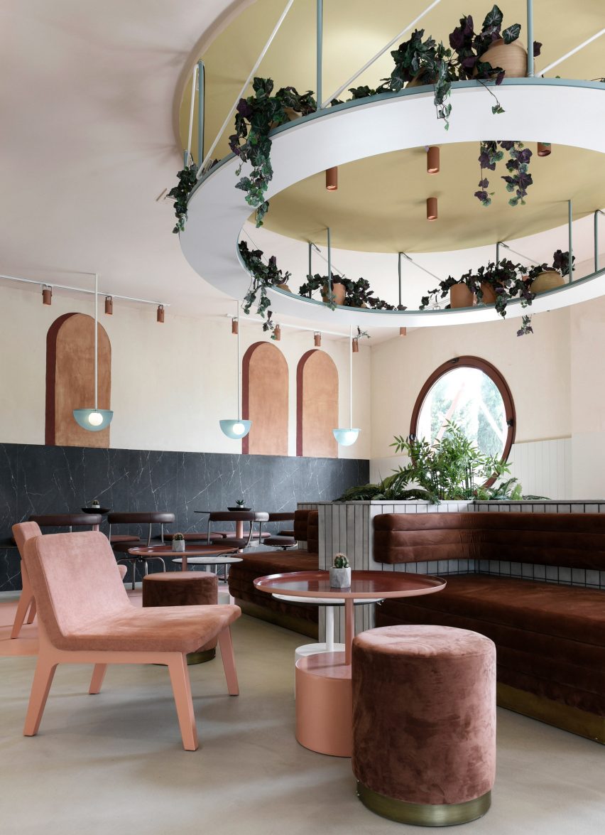 Interiors of Lofos bar designed by Ark4Lab of Architecture