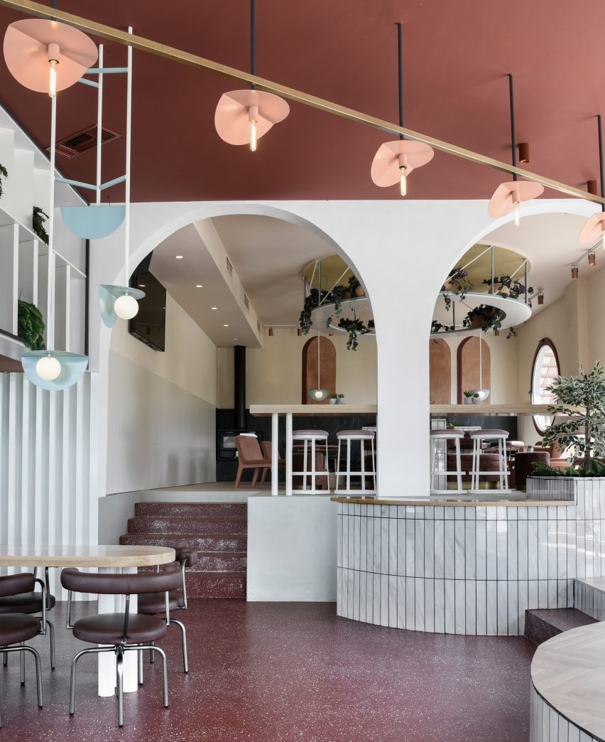 Interiors of Lofos bar designed by Ark4Lab of Architecture