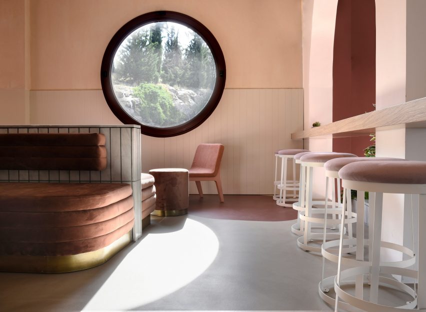 Interiors of Lofos bar designed by Ark4Lab of Architecture