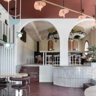Interiors of Lofos cocktail bar designed by Ark4Lab of Architecture