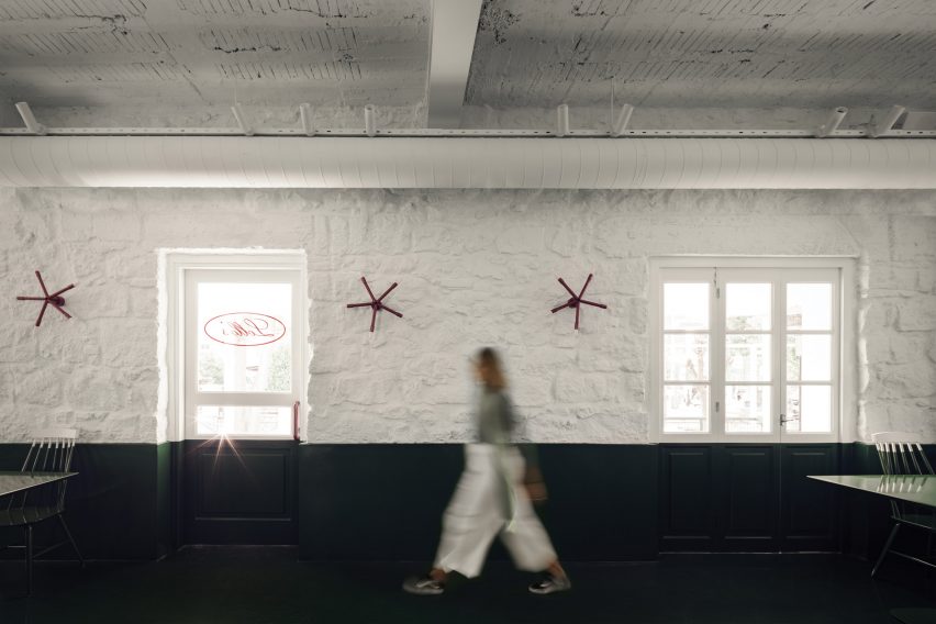 Interiors of Lollo's Atene restaurant designed by AK-A