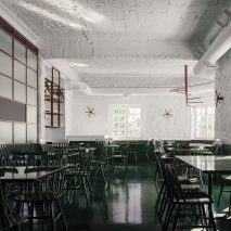 Interiors of Lollo's Atene restaurant designed by AK-A