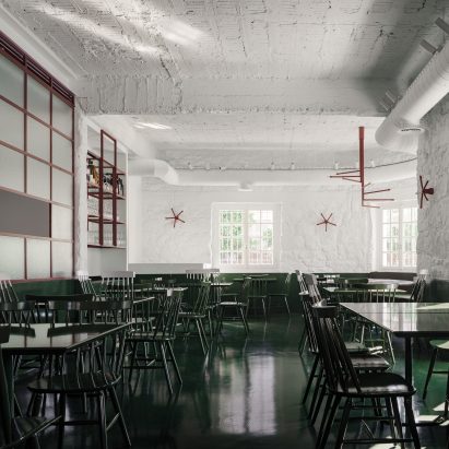 Interiors of Lollo's Atene restaurant designed by AK-A