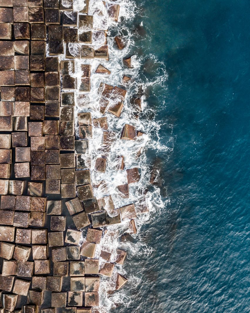 Hungarian photographer Márton Mogyorósy used a drone to capture aerial shots of Barcelona, including Rocardo Bofill's Walden 7