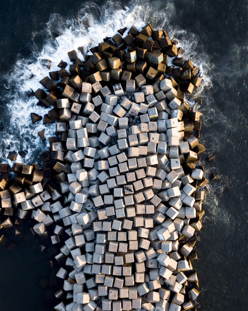Hungarian photographer Márton Mogyorósy used a drone to capture aerial shots of Barcelona, including Rocardo Bofill's Walden 7