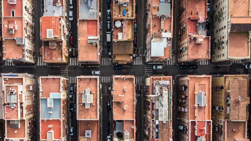 Hungarian photographer Márton Mogyorósy used a drone to capture aerial shots of Barcelona, including Rocardo Bofill's Walden 7