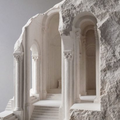 Architectural sculptures by Matthew Simmonds