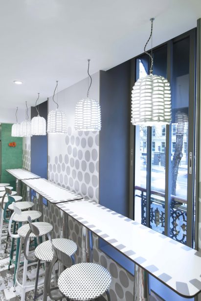 Interiors of McDonald's Austerlitz designed by Paola Navone