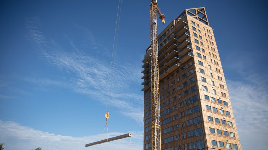 Mjøstårnet by Voll Arkitekter in Brumunddal, Norway, has been verified as the world's tallest timber building by the Council on Tall Buildings and Urban Habitat.
