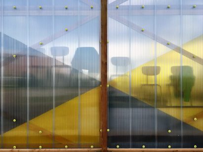 RAUM temporary restaurant pavilion by Overtreders W in Utrecht