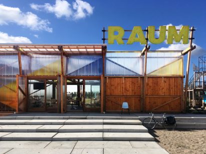 RAUM temporary restaurant pavilion by Overtreders W in Utrecht