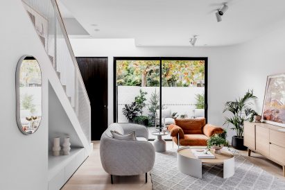 Interiors of Pine Ave townhouses by Cera Stribley Architects and The Stella Collective