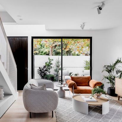 Interiors of Pine Ave townhouses by Cera Stribley Architects and The Stella Collective
