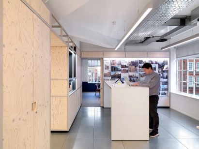 Interiors of Pocket Living office, designed by Threefold Architects