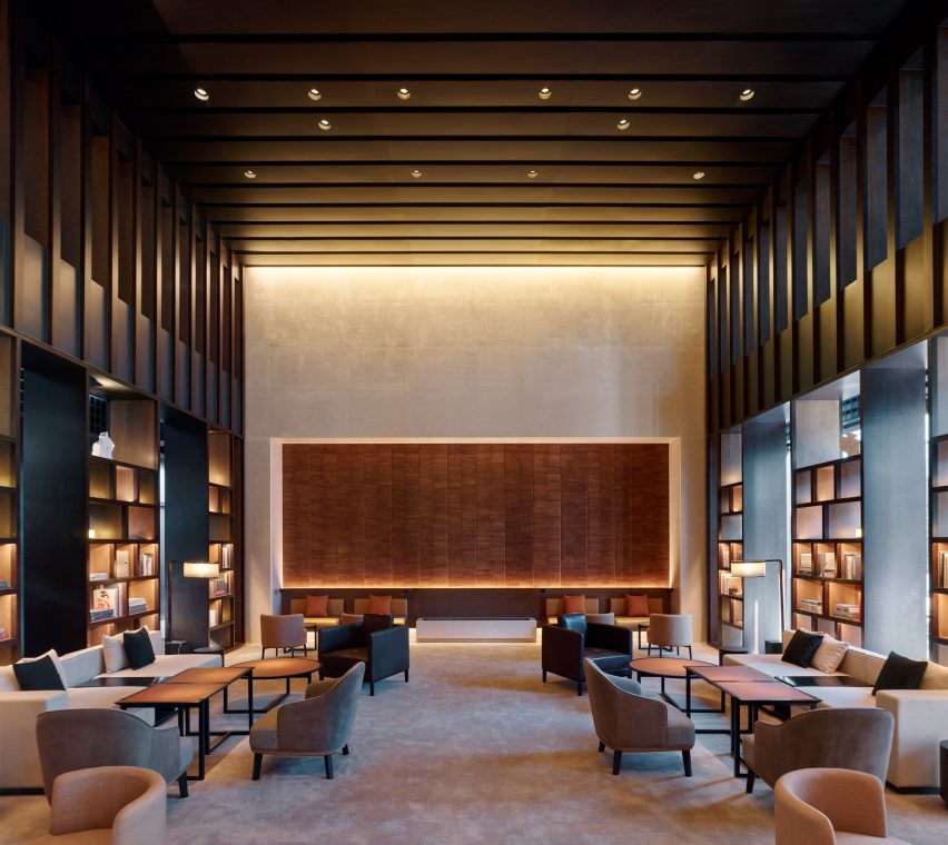 Interiors of Puxuan Hotel and Spa, designed by MQ Studio