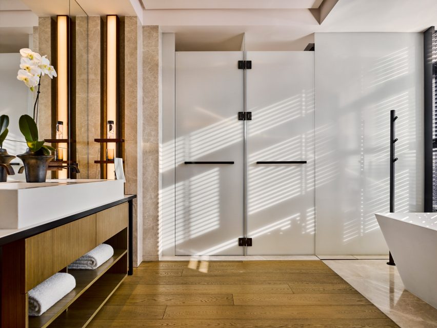 Interiors of Puxuan Hotel and Spa, designed by MQ Studio