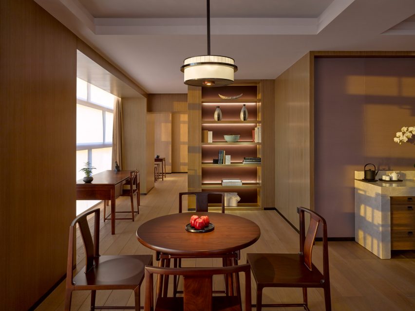 Interiors of Puxuan Hotel and Spa, designed by MQ Studio