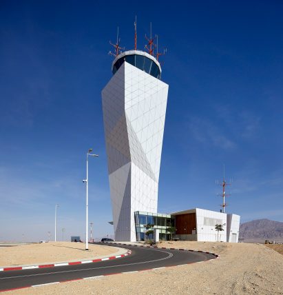 Ramon Airport by Amir Mann-Ami Shinar Architects and Moshe Zur Architects in Negev desert, Israel