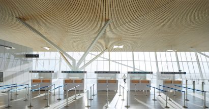 Ramon Airport by Amir Mann-Ami Shinar Architects and Moshe Zur Architects in Negev desert, Israel