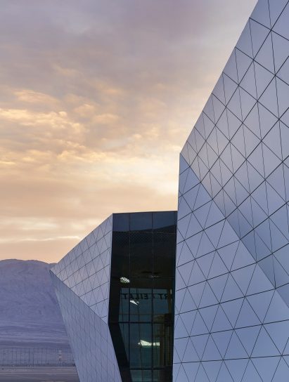 Ramon Airport by Amir Mann-Ami Shinar Architects and Moshe Zur Architects in Negev desert, Israel