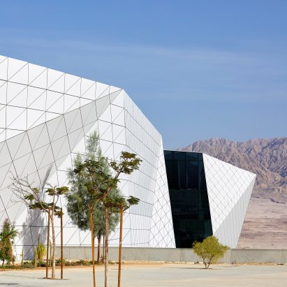 Ramon Airport by Amir Mann-Ami Shinar Architects and Moshe Zur Architects in Negev desert, Israel