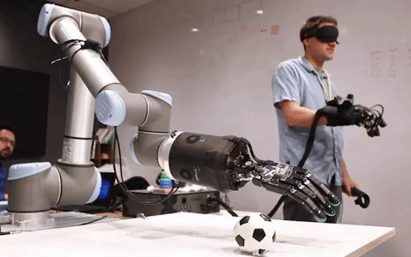 Robot hand with sense of touch by Shadow Robot Company, SynTouch and HaptX.