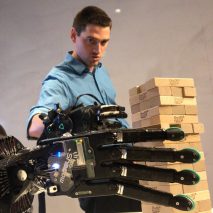 Robot hand with sense of touch by Shadow Robot Company, SynTouch and HaptX.