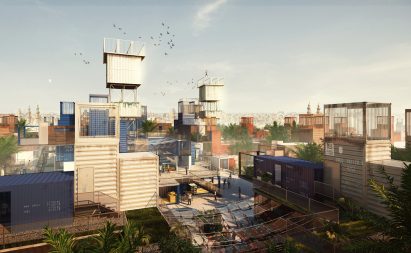 Sheltainer offers shipping containers as alternative housing for Cairo's cemetery-dwellers