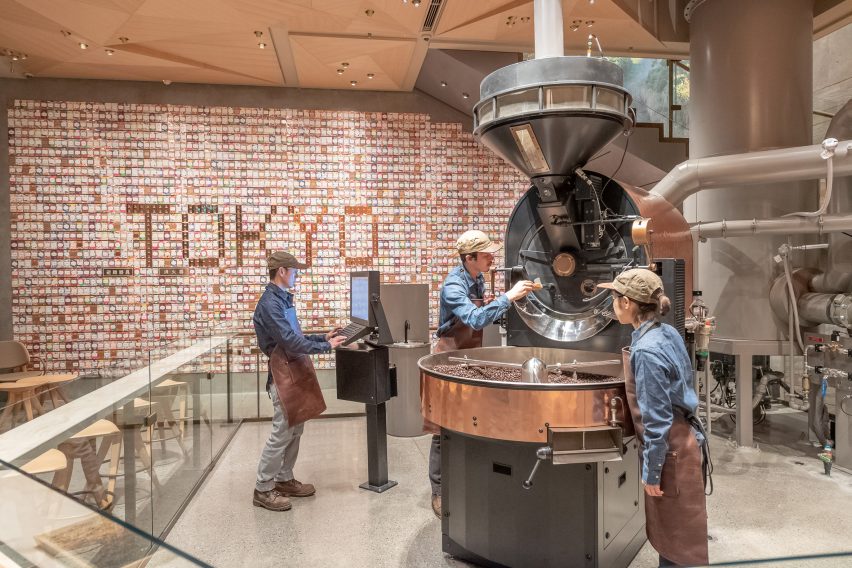 Interiors of Starbucks Reserve Roastery Tokyo