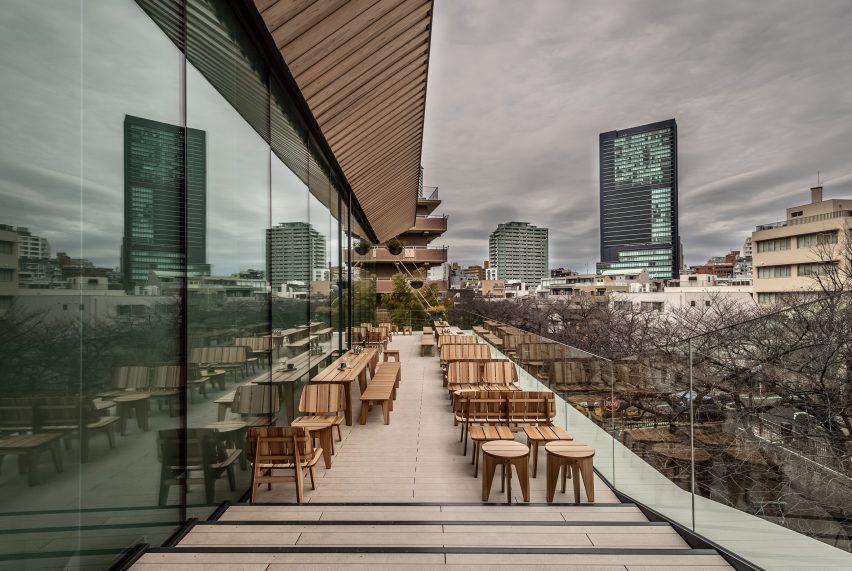 Interiors of Starbucks Reserve Roastery Tokyo