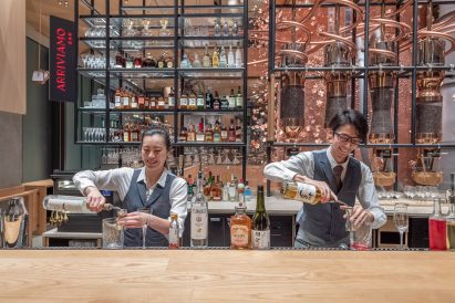 Interiors of Starbucks Reserve Roastery Tokyo