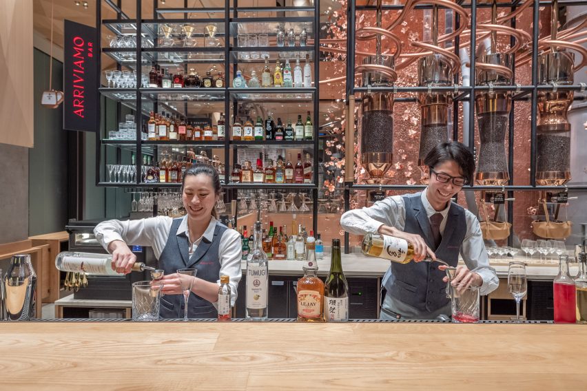 Interiors of Starbucks Reserve Roastery Tokyo