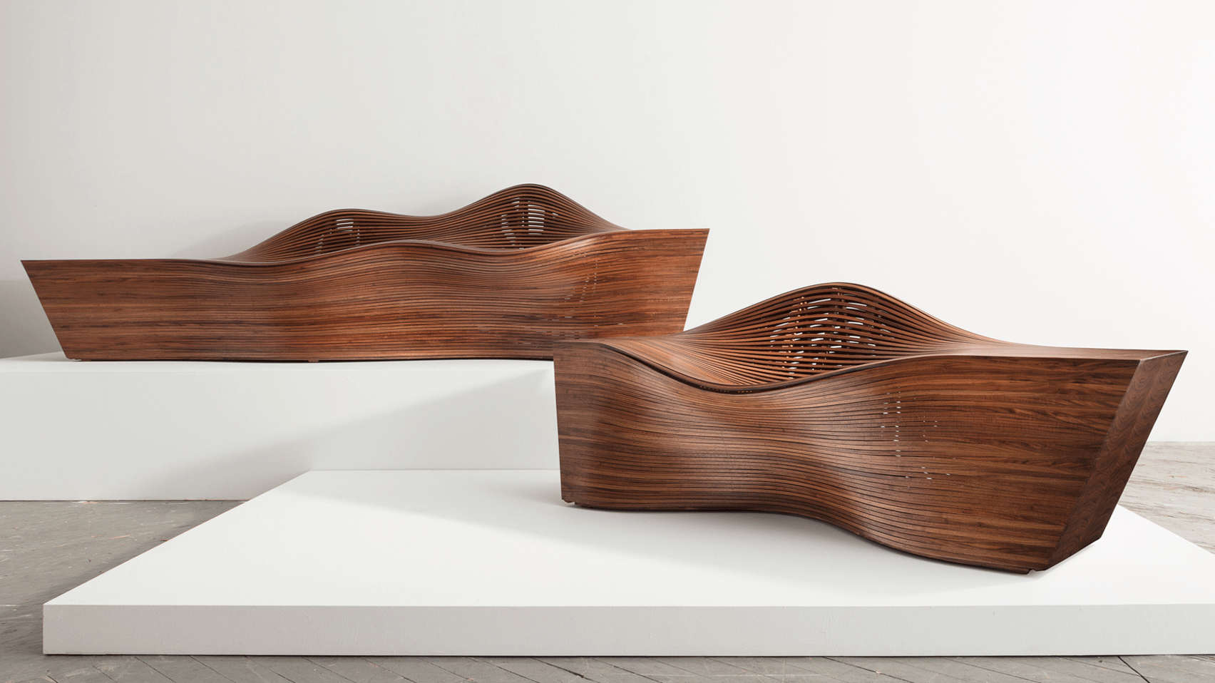 Steam 20 bench and Steam 12 lounge chair Bae Se Hwa Steam Bent Series and R & Company