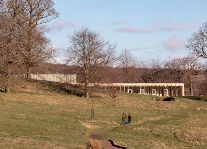 The Weston visitor centre at Yorkshire Sculpture Park by Feilden Fowles