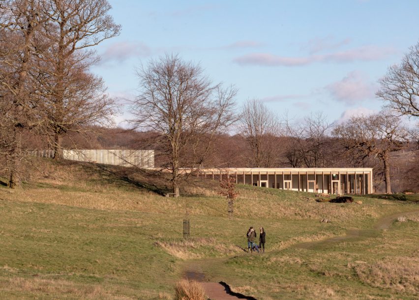 The Weston visitor centre at Yorkshire Sculpture Park by Feilden Fowles