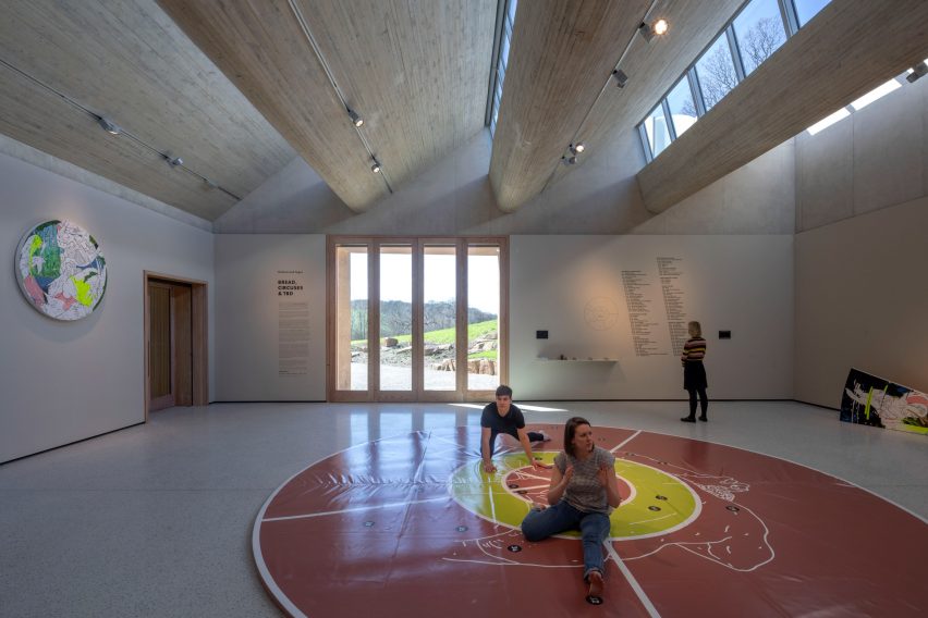 The Weston visitor centre at Yorkshire Sculpture Park by Feilden Fowles