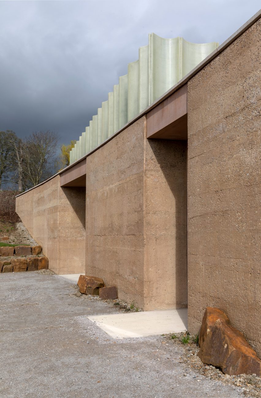 The Weston visitor centre at Yorkshire Sculpture Park by Feilden Fowles