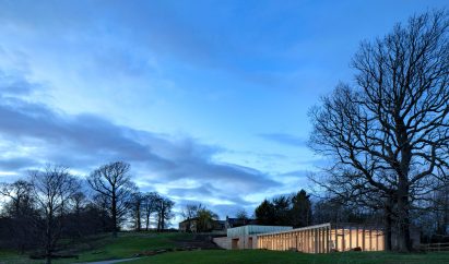 The Weston visitor centre at Yorkshire Sculpture Park by Feilden Fowles