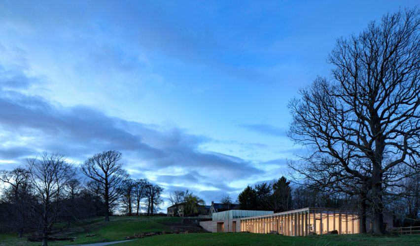 The Weston visitor centre at Yorkshire Sculpture Park by Feilden Fowles