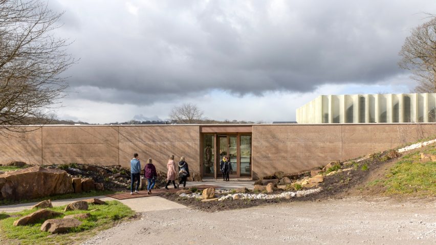 The Weston visitor centre at Yorkshire Sculpture Park by Feilden Fowles