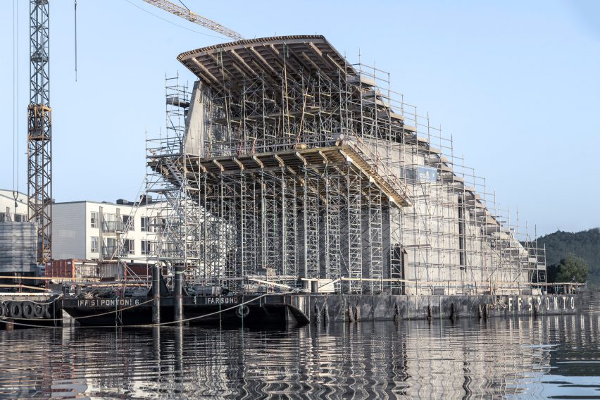 Construction photo of Under by Snøhetta in Båly, Norway