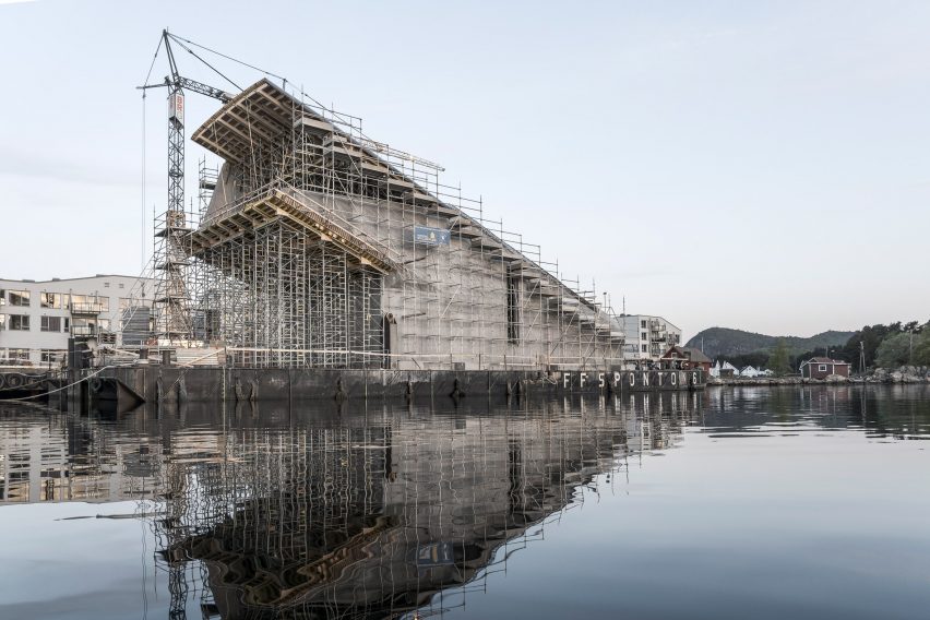 Construction photo of Under by Snøhetta in Båly, Norway