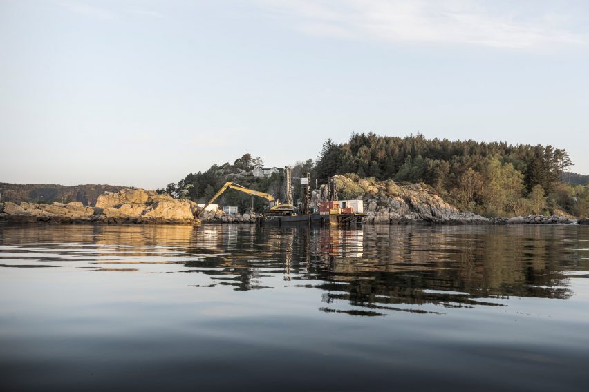 Construction photo of Under by Snøhetta in Båly, Norway