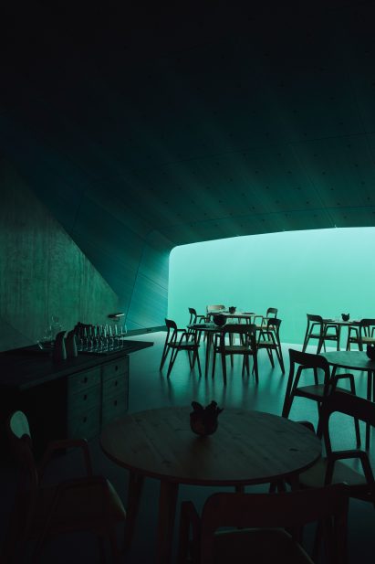 Europe's first underwater restaurant, Under, by Snohetta in Båly, south Norway