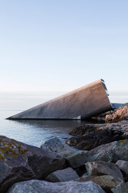 Europe's first underwater restaurant, Under, by Snohetta in Båly, south Norway