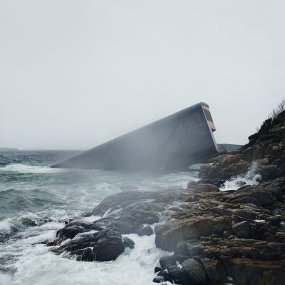 Europe's first underwater restaurant, Under, by Snohetta in Båly, south Norway