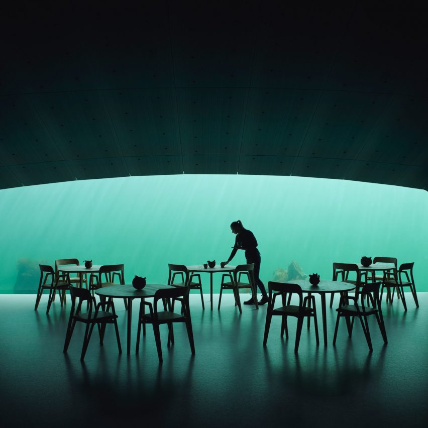Europe's first underwater restaurant, Under, by Snohetta in Båly, south Norway